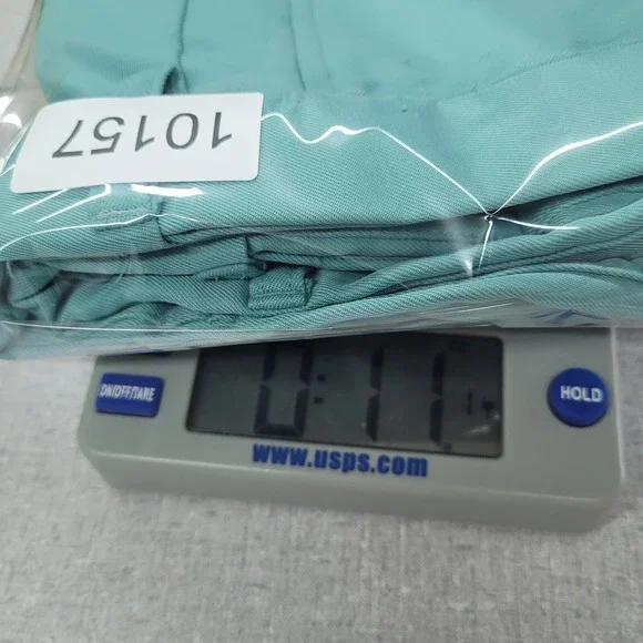 Haggar Flat Front Shorts Mens 38 Teal Blue Expandable Waist Polyester 8.5in Golf - Picture 12 of 12